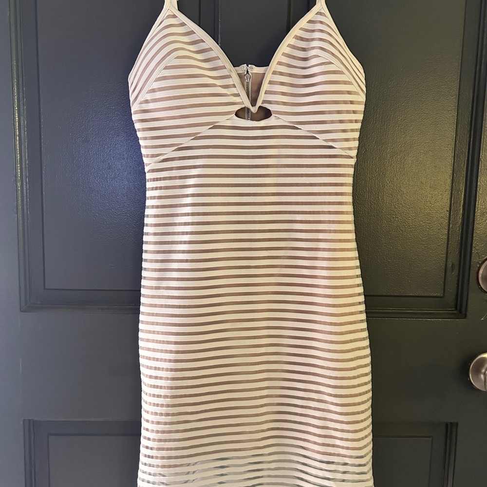 Bebe Striped Sleeveless Dress
